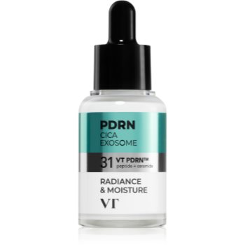 VT Cosmetics PDRN Cica Exosome Firming Ampoule Ser facial pentru fermitate pentru luminozitate si hidratare - imagine 2